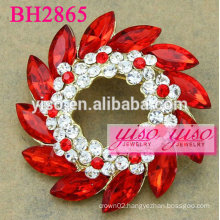 circle crystal fashion brooches